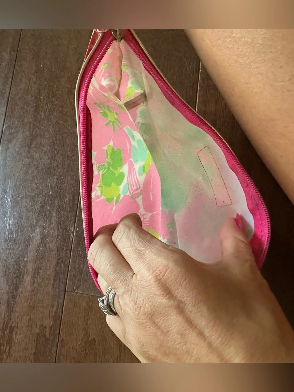 Lilly Pulitzer Estée Lauder Floral Pink Cosmetic Pouch - Designer Style